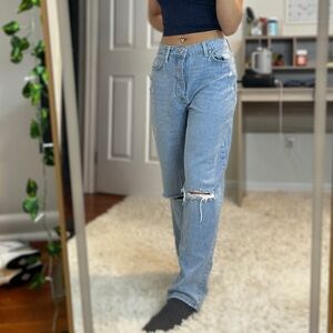 Forever 21 Blue Denim Jeans with Classic Fading